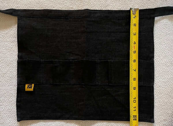 Egg Waist Apron Black Heavy Denim - Image 7