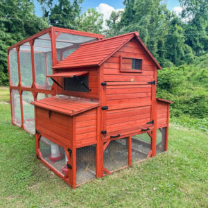 Chicken Coop for 10+ Chickens – Rhode Island Homestead XL Coop with Run Extension